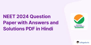 NEET 2024 Question Paper with Answers and Solutions PDF in Hindi